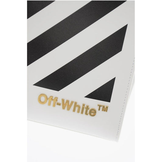 Off-White Leather Printed Tote Bag