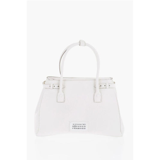 Maison Margiela MM11 Textured Leather Hand Bag with Removable Shoulder Strap