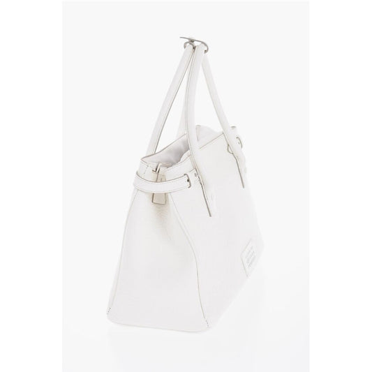 Maison Margiela MM11 Textured Leather Hand Bag with Removable Shoulder Strap