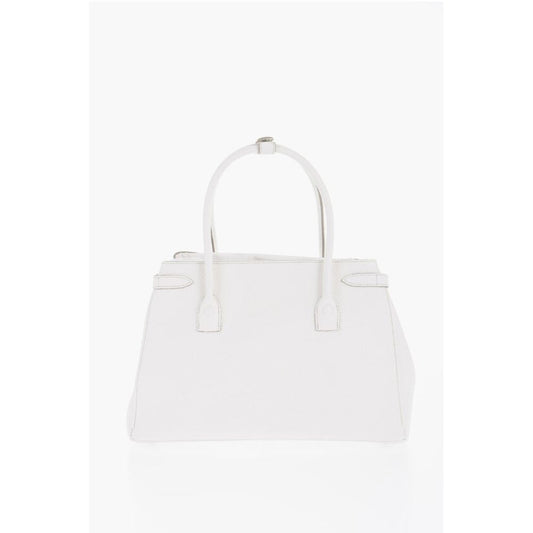 Maison Margiela MM11 Textured Leather Hand Bag with Removable Shoulder Strap