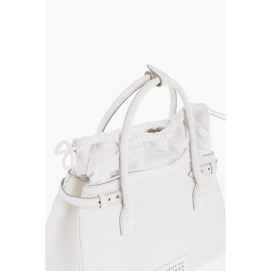 Maison Margiela MM11 Textured Leather Hand Bag with Removable Shoulder Strap