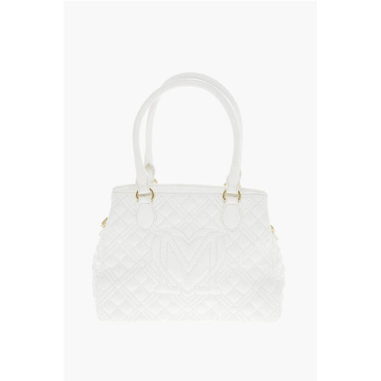 Moschino LOVE Quilted Textured faux Leather with a LM Logo