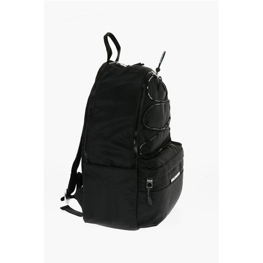 Versace JEANS COUTURE Solid Color Nylon Backpack with Logoed Detail