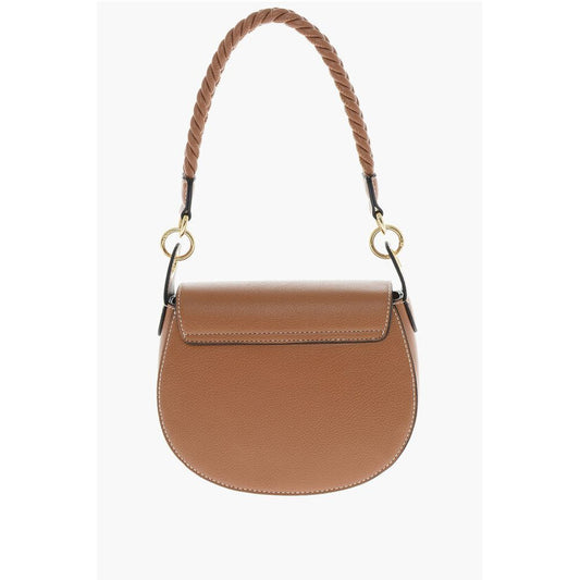Moschino LOVE Faux Leather Saddle Bag with Braided Details