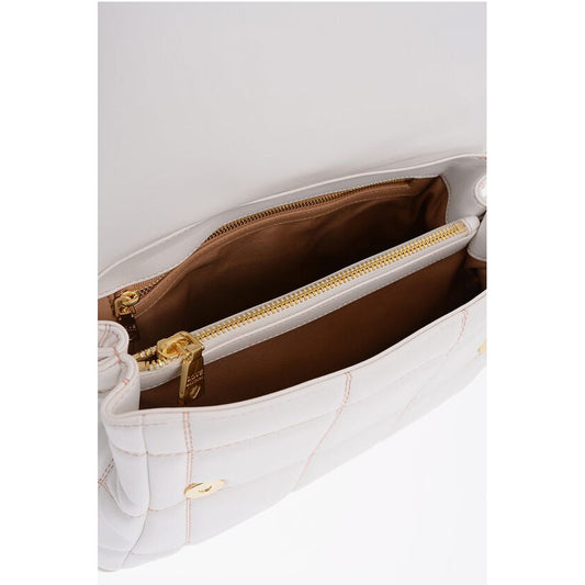 Moschino LOVE Quilted Faux Leather Bag with Golden Logo