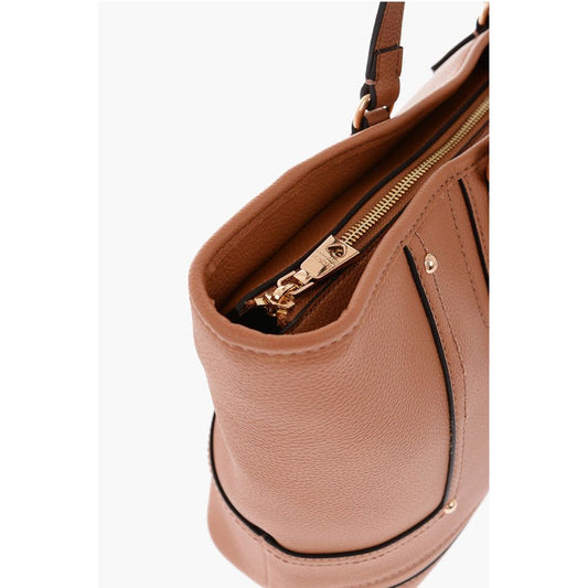 Moschino LOVE golden logo faux leather tote bag