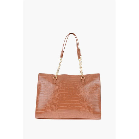 Moschino LOVE Crocodile Effect Faux Leather Tote Bag