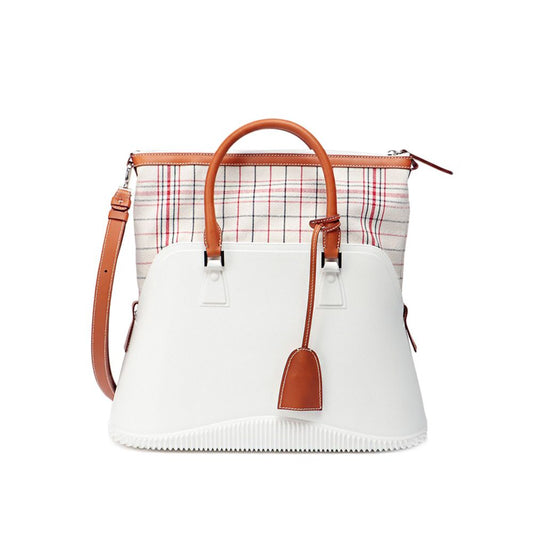Maison Margiela White Cotton Handbag