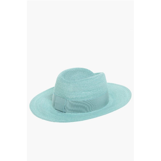 Maison Michel Hemp Fedora with Gros-grain Ribbon