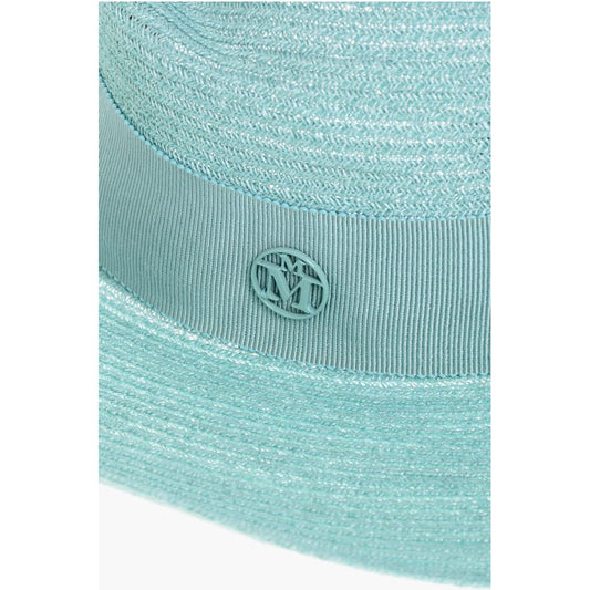 Maison Michel Hemp Fedora with Gros-grain Ribbon