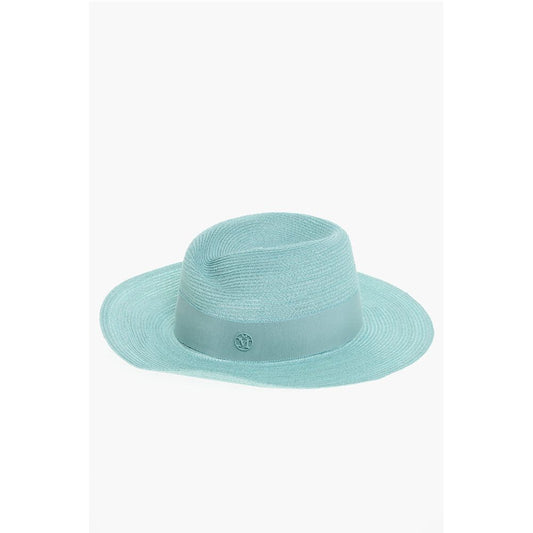 Maison Michel Hemp Fedora with Gros-grain Ribbon