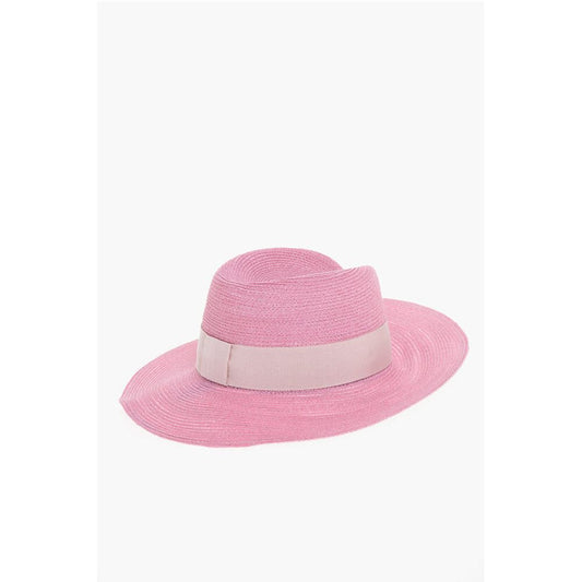 Maison Michel Hemp Fedora with Gros-grain Ribbon