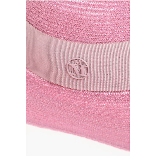 Maison Michel Hemp Fedora with Gros-grain Ribbon