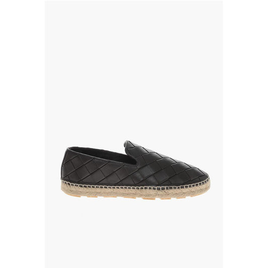 Bottega Veneta Woven Leather JACK Espadrillas with Rubber Sole