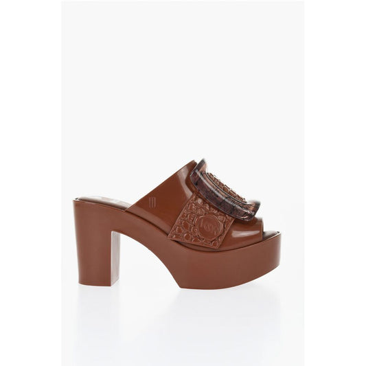 Viktor & Rolf MELISSA Rubber BUCKLE UP Mules with Maxi Buckle 10cm