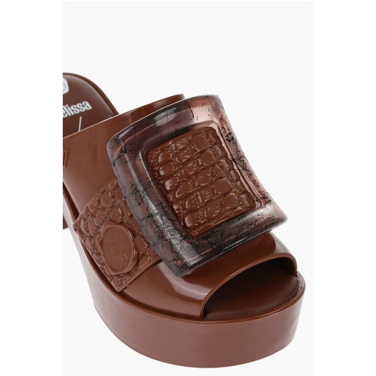 Viktor & Rolf MELISSA Rubber BUCKLE UP Mules with Maxi Buckle 10cm