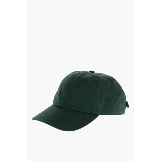 Burberry Solid Color Cap with Embroidered Logo