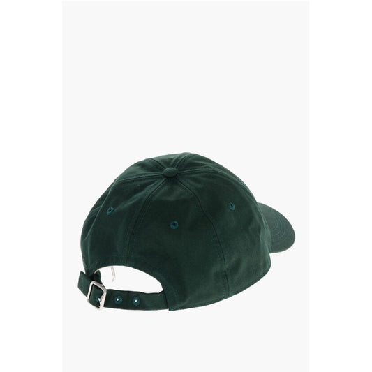Burberry Solid Color Cap with Embroidered Logo