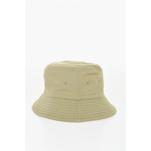 Burberry Solid Color Bucket Hat with Embroidered Logo