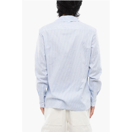 Balmain Awning Striped Cotton PAJAMA Shirt