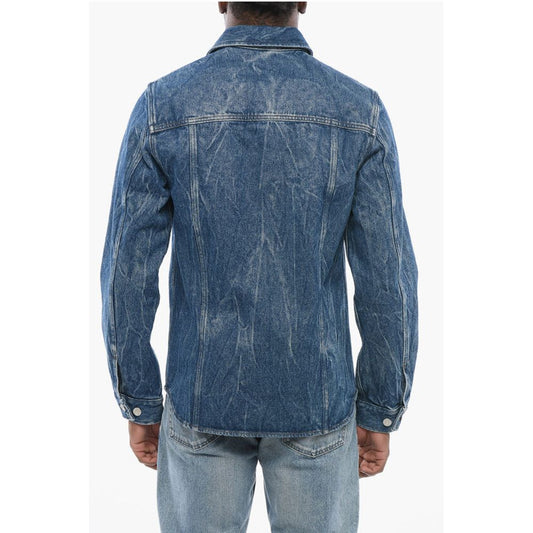 Dries Van Noten Dark Washed Denim Shirt with Breast-pockets
