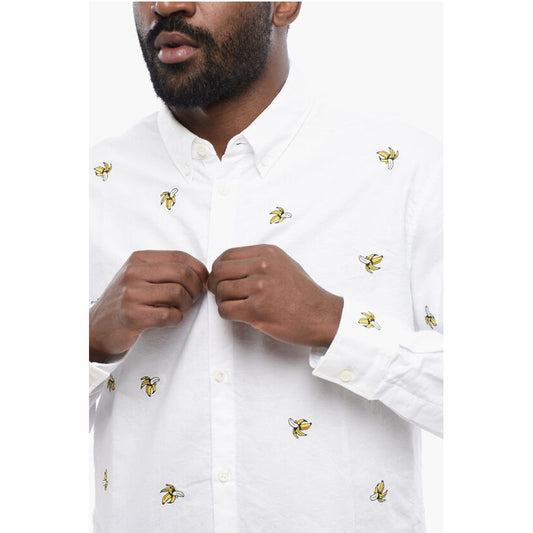 Dsquared² Button-Down Shirt With Banana Embroidery