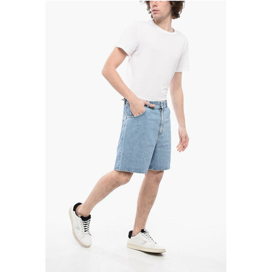 Balmain 5-Pocketed Light Wash Denim Shorts