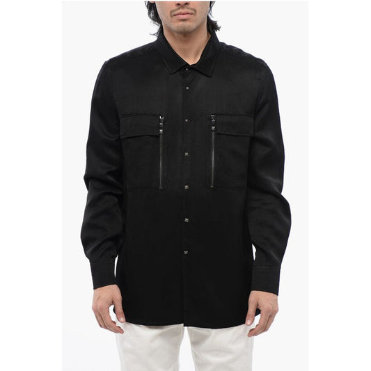 John Richmond Long Sleeved FANESI Shirt With Front Pockets