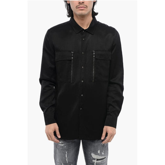 John Richmond Long Sleeved FANESI Shirt With Front Pockets