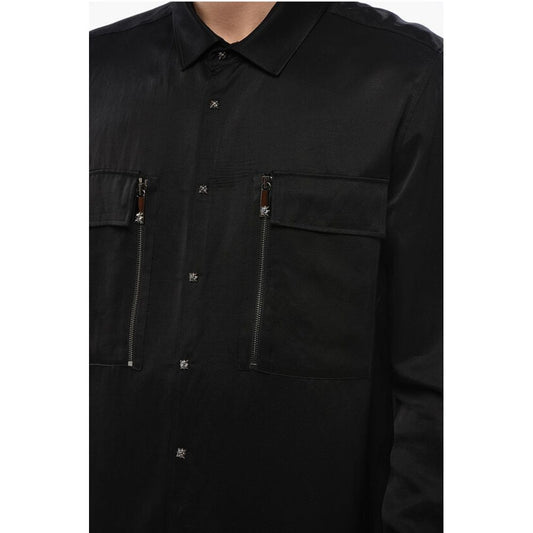 John Richmond Long Sleeved FANESI Shirt With Front Pockets