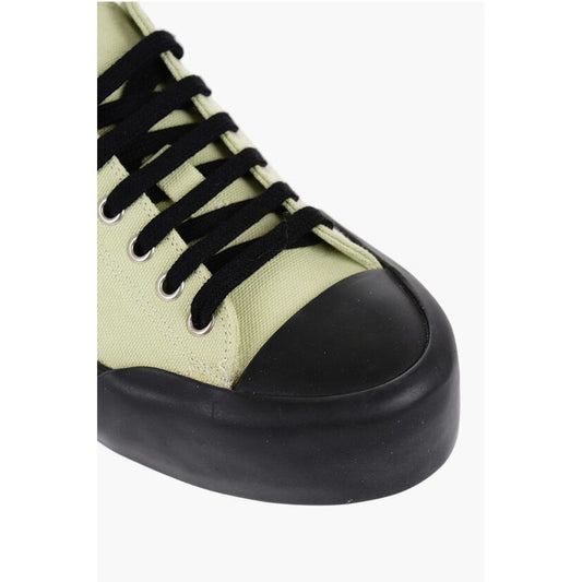Jil Sander Rubber Sole JUNGLE Canvas Lace-up Sneakers