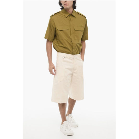 Neil Barrett Stretch Denim Loose Fit Shorts