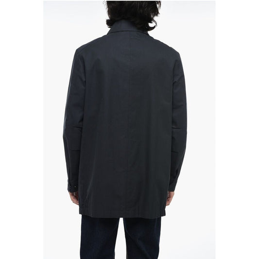 Corneliani Long Overshirt with Hidden Placket
