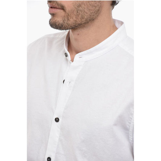 Peserico mandarin Collar Flax Blend Shirt