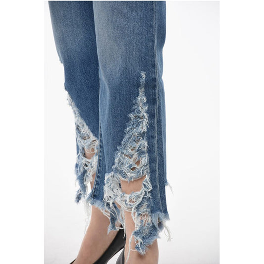 Stella McCartney Cropped Fit Denims with Distressed Bottom 24cm