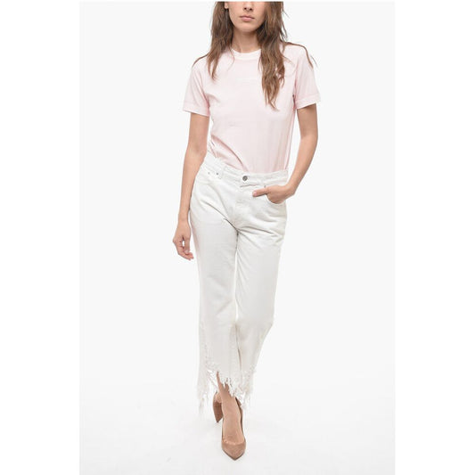 Stella McCartney Cropped Fit Denims with Distressed Bottom 24cm