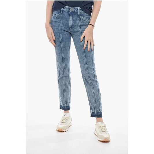 Isabel Marant ETOILE Stone Washed SULANOA Denims with Vertical Stitchings