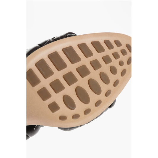 Bottega Veneta Leather INTRECCIO Open Top Mules 8cm