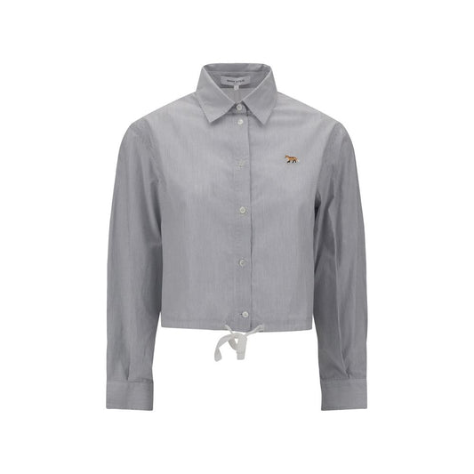 Maison Kitsuné Cropped striped Shirt