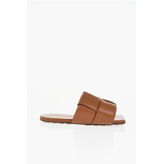 Bottega Veneta Solid Color Braided Leather Sandals