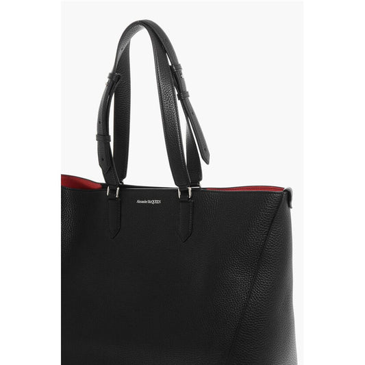 Alexander McQueen Textured Leather THE EDGE XL Tote Bag