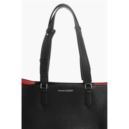 Alexander McQueen Textured Leather THE EDGE XL Tote Bag