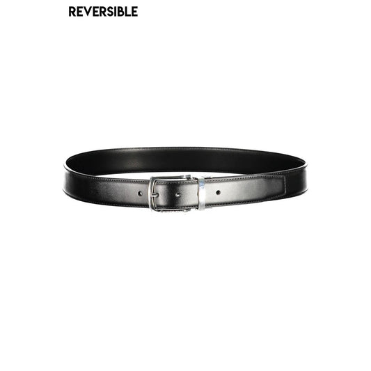 Sergio Tacchini Black Leather Belt