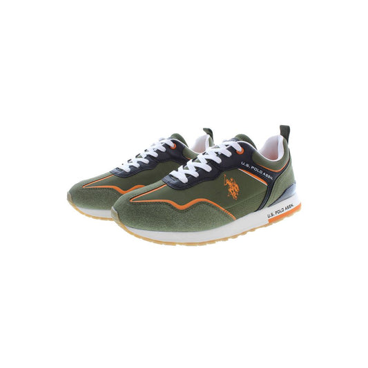 U.S. POLO ASSN. Green Polyester Sneaker