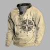 Men's Arrow Compass Print Long Sleeve T-Shirt