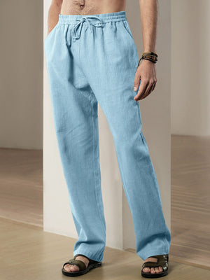 Men's Breathable Linen Loose Casual Sports Trousers